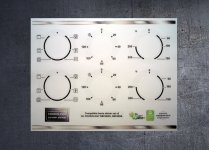 (image for) COOKOLOGY BSF60WH, BSF60SS Compatible fascia sticker set x2.