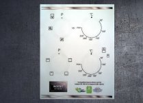 (image for) Hotpoint DIH 12D IX Compatible fascia sticker set.
