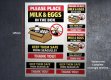 (image for) Place milk in box, selection of stickers of various sizes.