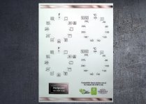 (image for) Hotpoint HO 278P X UK Compatible fascia sticker set x2.
