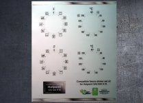 (image for) Hotpoint SA2 844 H IX Compatible fascia sticker set x2.