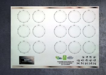 (image for) NEFF T27CIS8N0, T27CIR8N0 Hob, compatible fascia sticker set, may fit others.